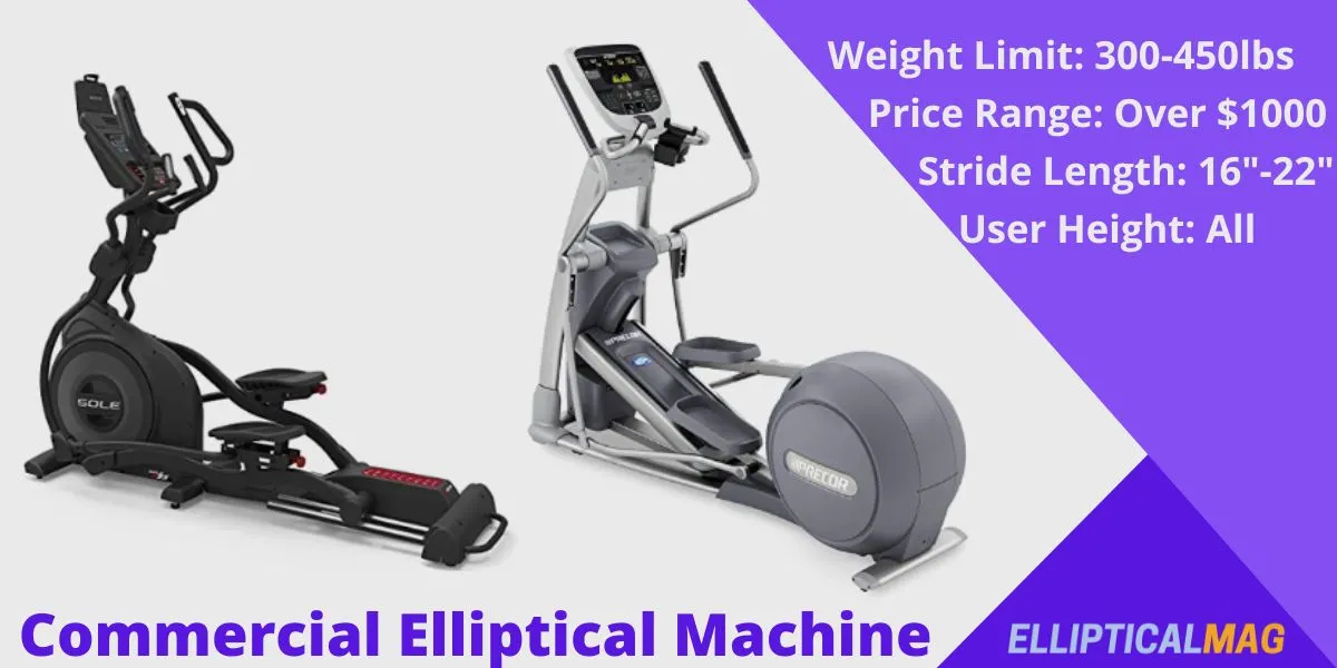Commercial elliptical weight limit